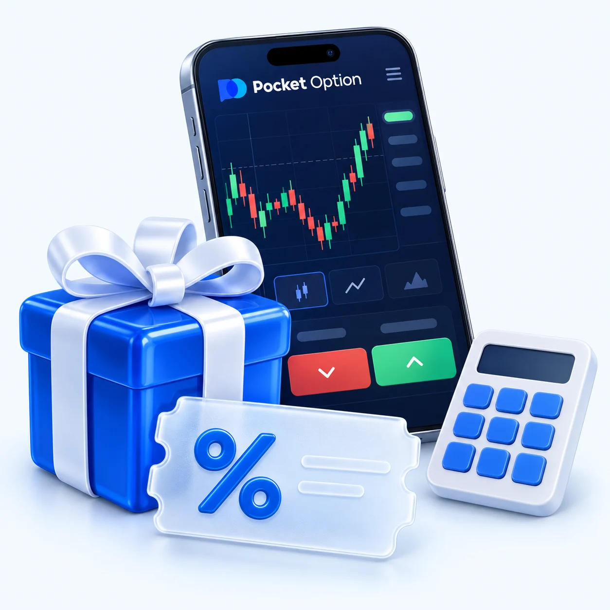 Бонусы Pocket Option: подарок, купон и калькулятор условий